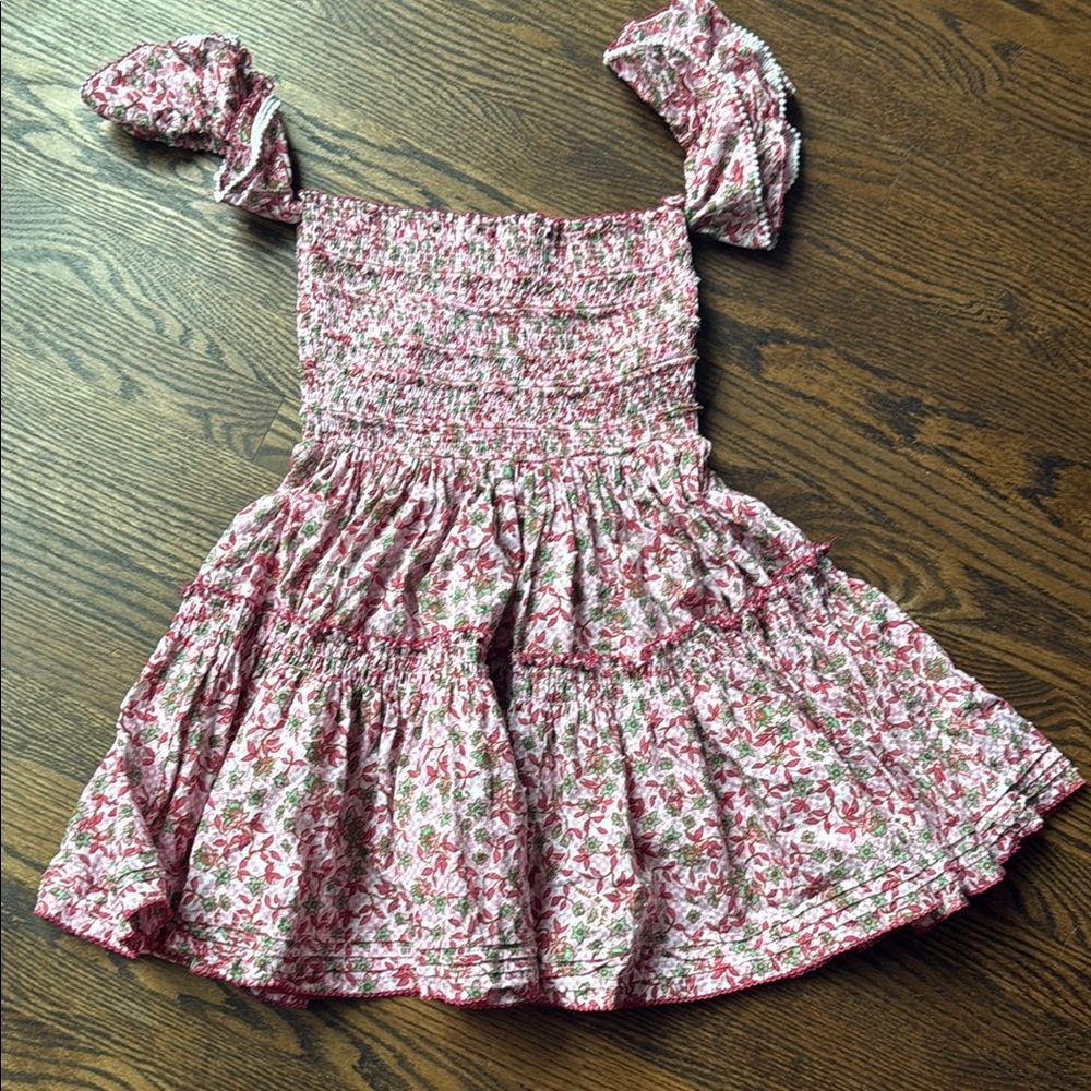 Poupette St. Barth Pink Floral Mini Dress Aurora